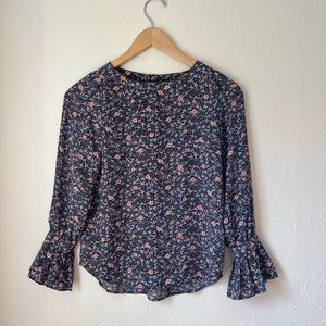 LOFT floral blouse